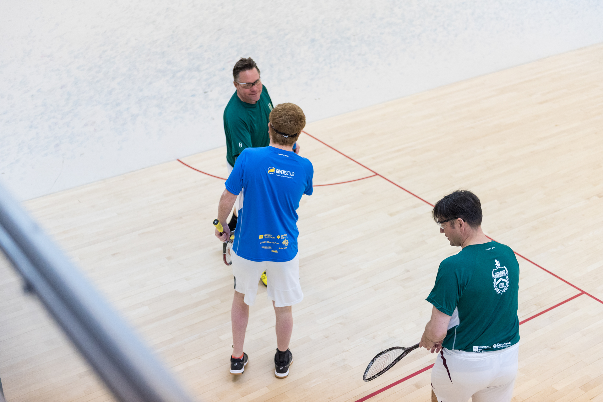 Students playing squash